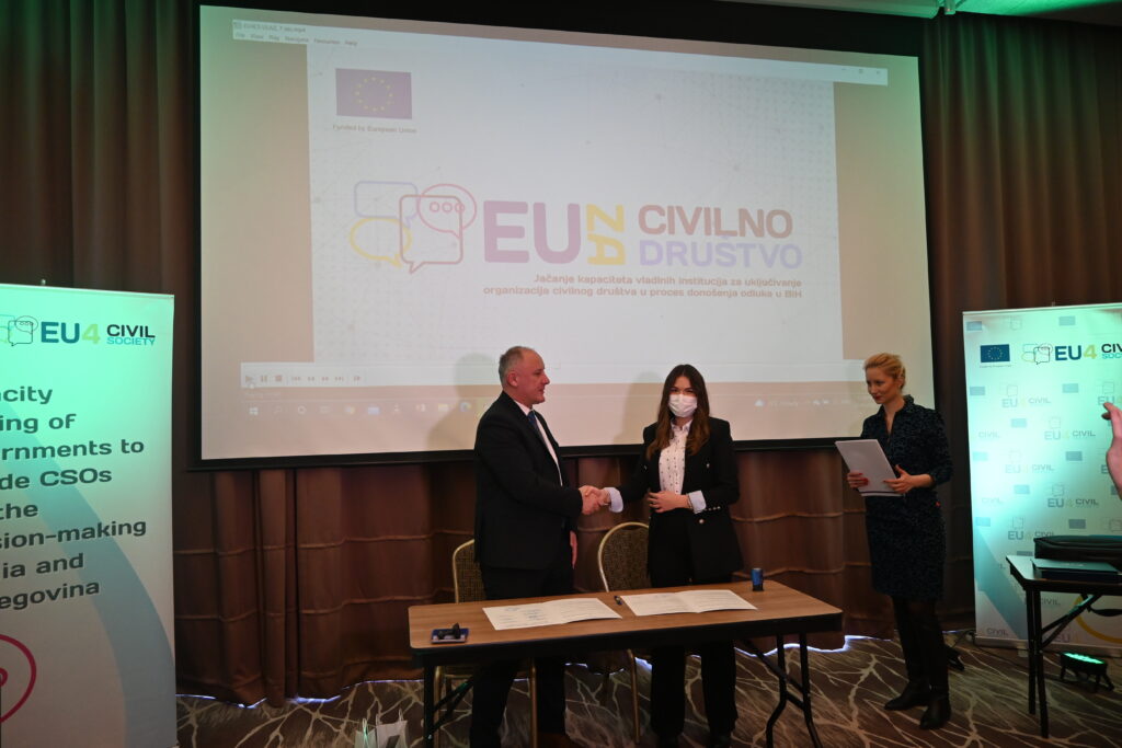 Sporazum o saradnji Instituta za standardizaciju BiH i organizacija civilnog društva
